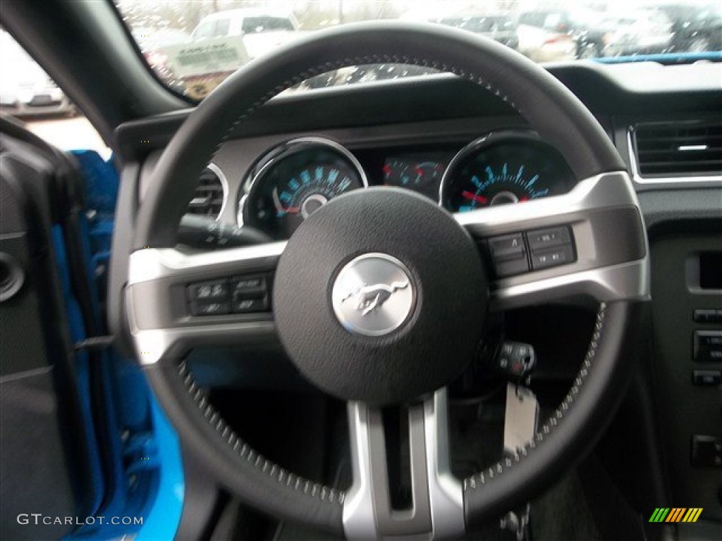 2013 Mustang GT Coupe - Grabber Blue / Charcoal Black photo #35