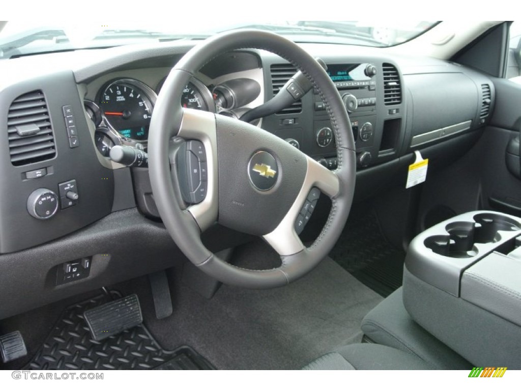 2013 Chevrolet Silverado 1500 LT Extended Cab 4x4 Ebony Dashboard Photo #78689578