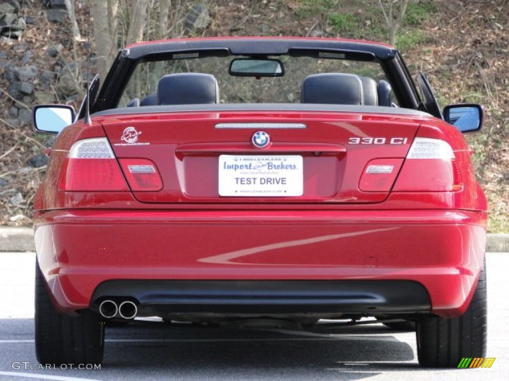 2006 3 Series 330i Convertible - Electric Red / Black photo #12