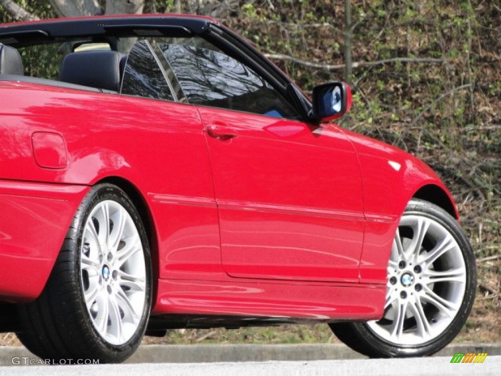 2006 3 Series 330i Convertible - Electric Red / Black photo #16