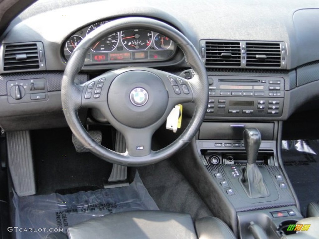 2006 BMW 3 Series 330i Convertible Black Dashboard Photo #78689664