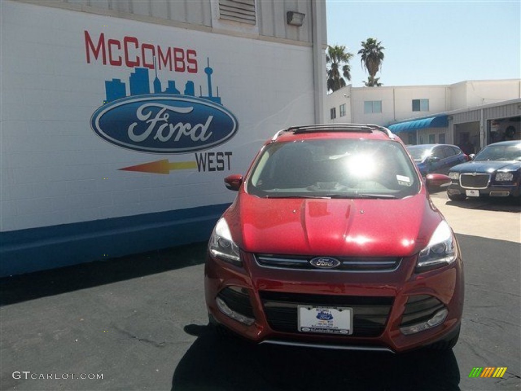 2013 Escape Titanium 2.0L EcoBoost - Ruby Red Metallic / Charcoal Black photo #1