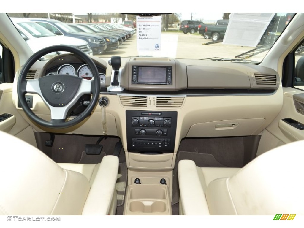 2010 Volkswagen Routan SE Ceylon Beige Dashboard Photo #78691157