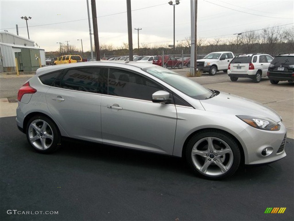 Ingot Silver 2013 Ford Focus Titanium Hatchback Exterior Photo #78691216