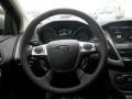 Charcoal Black 2013 Ford Focus Titanium Hatchback Steering Wheel
