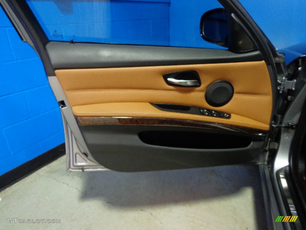2010 3 Series 335i xDrive Sedan - Space Gray Metallic / Saddle Brown Dakota Leather photo #13