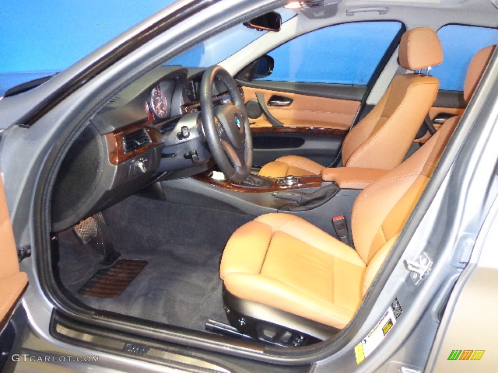 2010 3 Series 335i xDrive Sedan - Space Gray Metallic / Saddle Brown Dakota Leather photo #14
