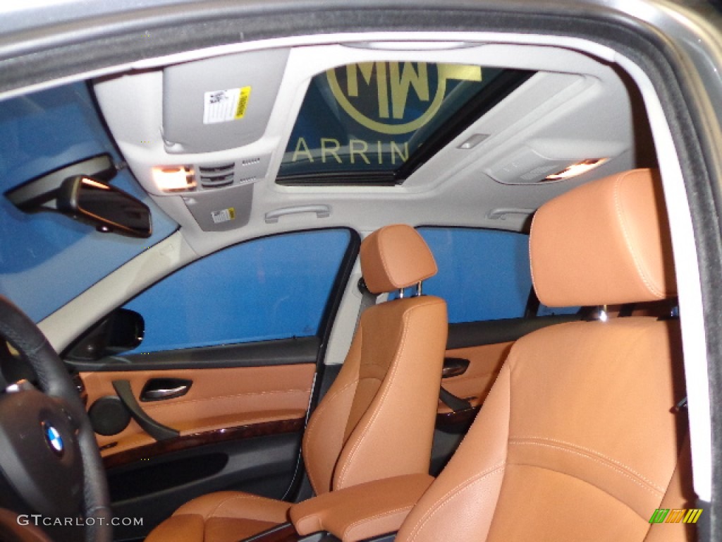 2010 3 Series 335i xDrive Sedan - Space Gray Metallic / Saddle Brown Dakota Leather photo #15