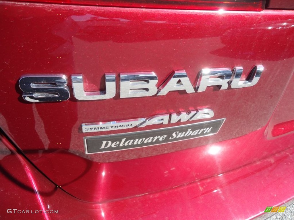 2011 Outback 2.5i Wagon - Ruby Red Pearl / Warm Ivory photo #39