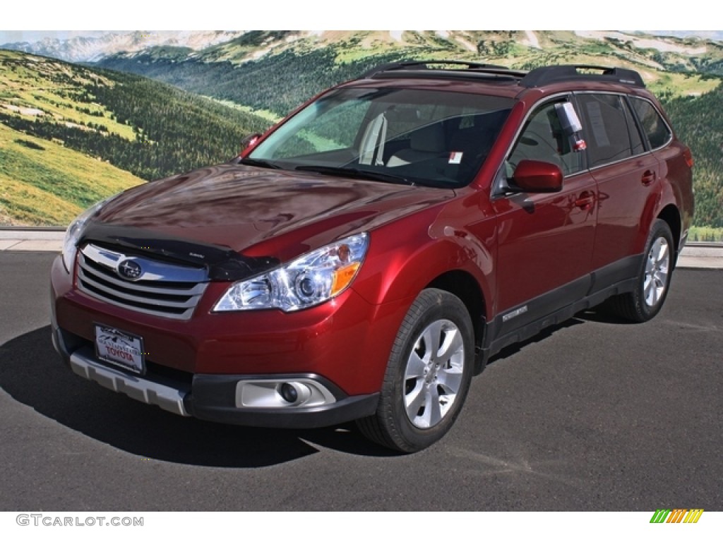 2011 Outback 3.6R Limited Wagon - Ruby Red Pearl / Warm Ivory photo #5