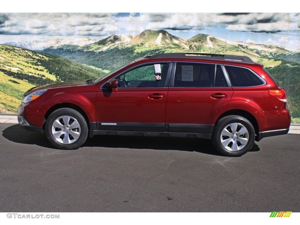 2011 Outback 3.6R Limited Wagon - Ruby Red Pearl / Warm Ivory photo #6