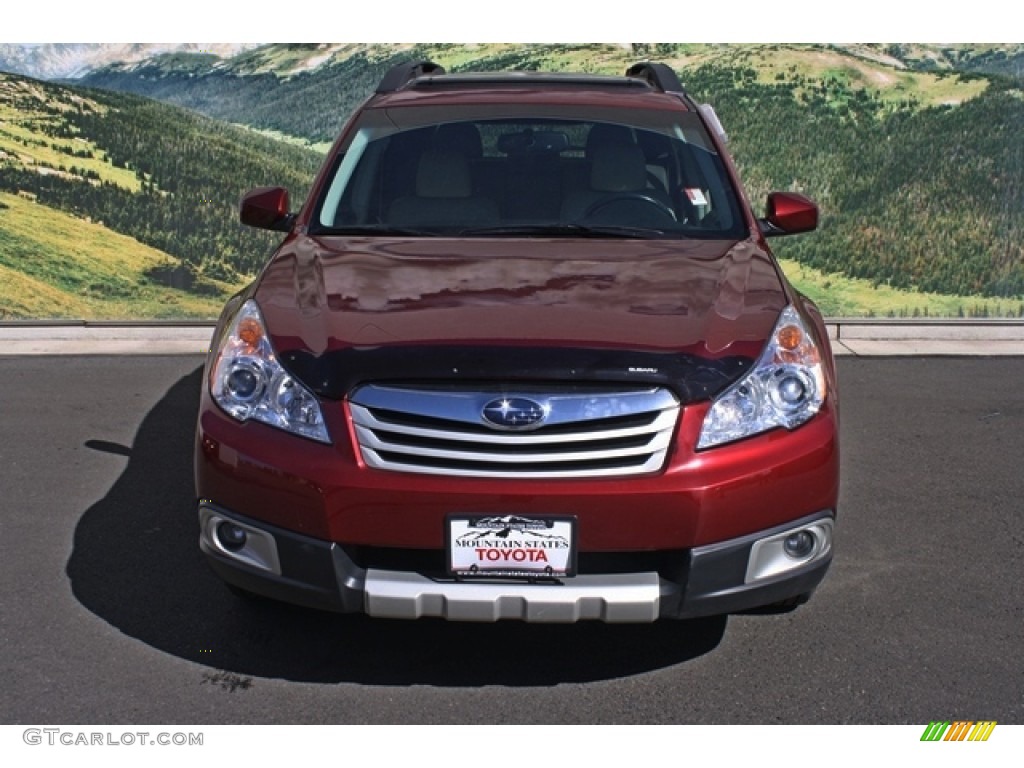 2011 Outback 3.6R Limited Wagon - Ruby Red Pearl / Warm Ivory photo #7