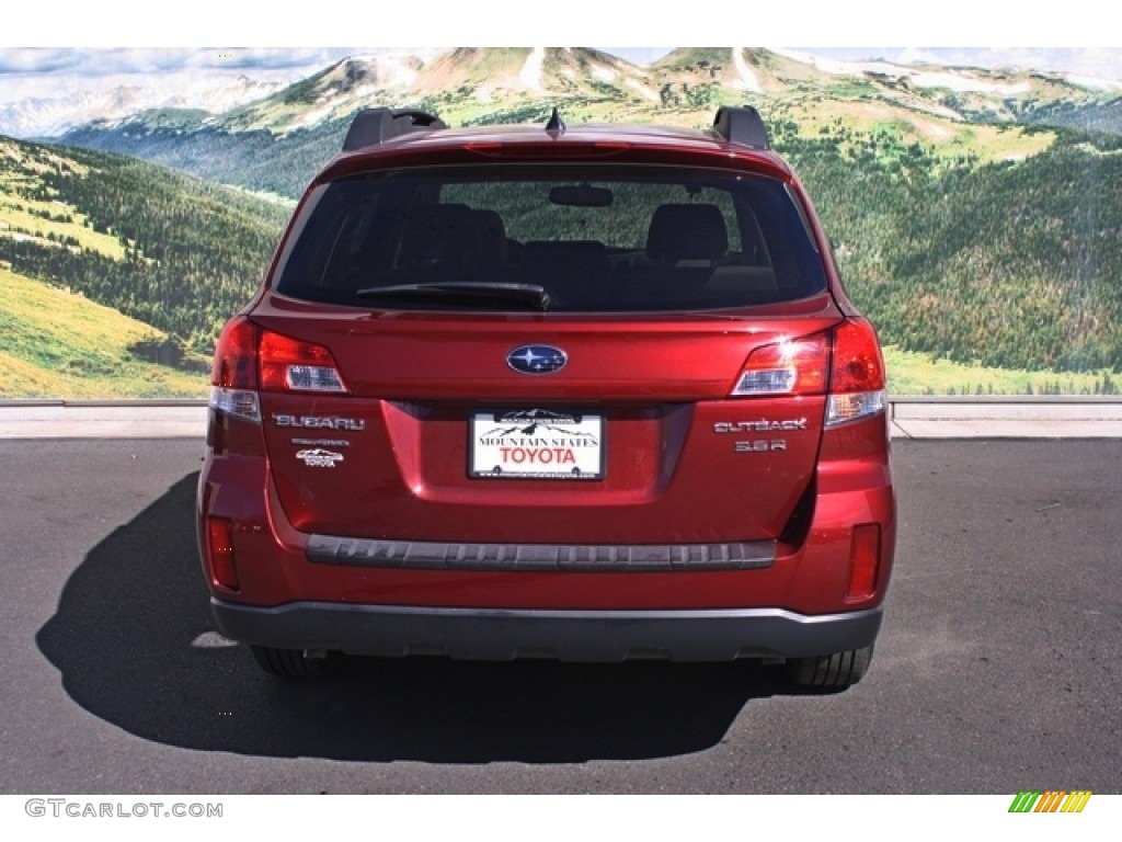 2011 Outback 3.6R Limited Wagon - Ruby Red Pearl / Warm Ivory photo #8