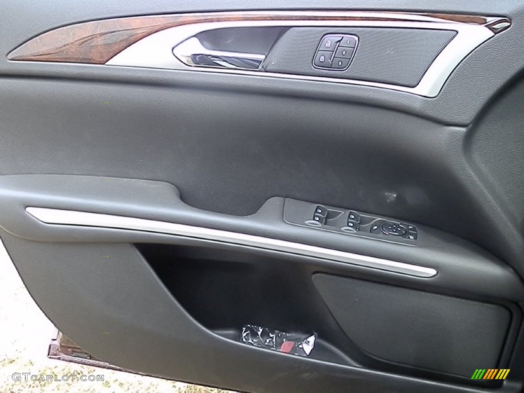 2013 Lincoln MKZ 2.0L EcoBoost AWD Charcoal Black Door Panel Photo #78699491