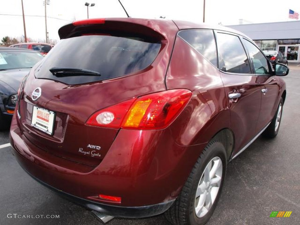 2010 Murano SL AWD - Merlot Red Metallic / Black photo #3