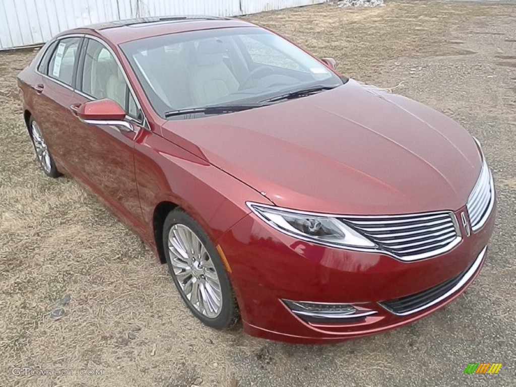 2013 MKZ 3.7L V6 AWD - Ruby Red / Light Dune photo #2