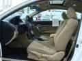 Ivory 2011 Honda Accord EX Coupe Interior Color
