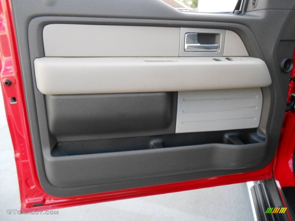 2010 F150 STX Regular Cab - Vermillion Red / Medium Stone photo #27