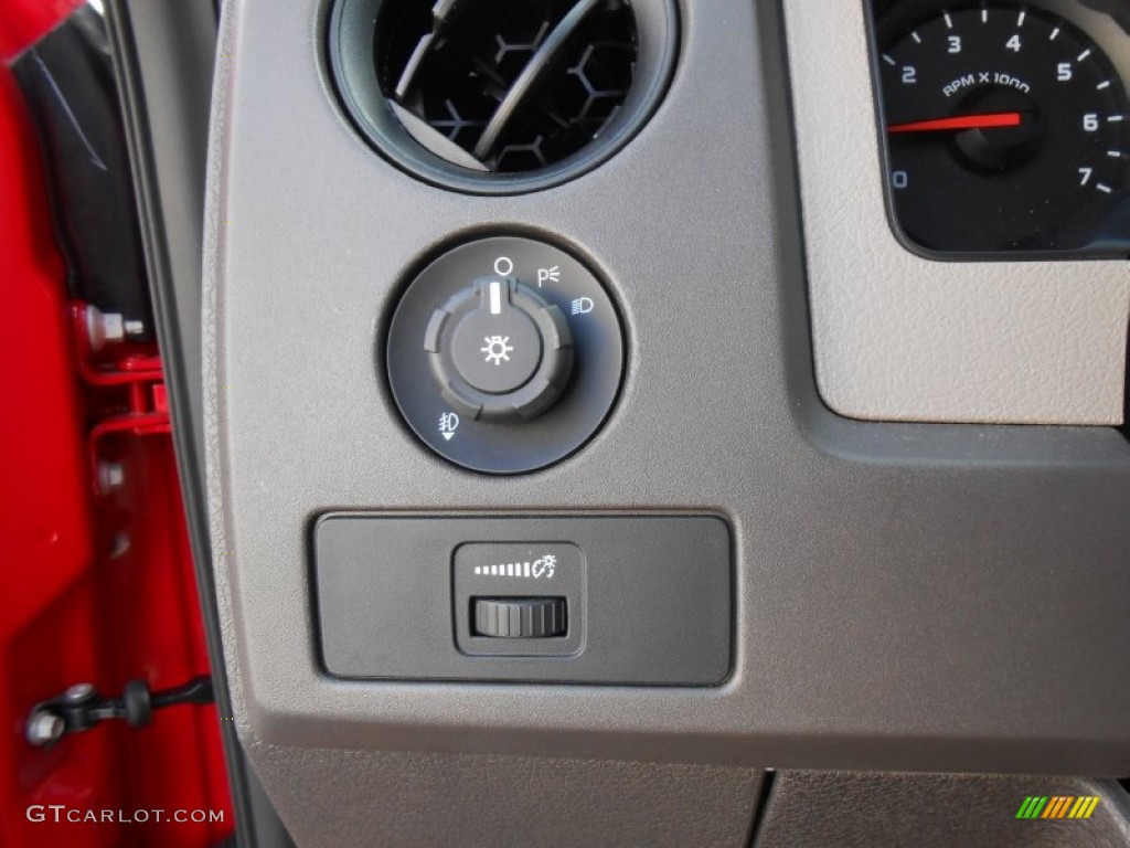 2010 F150 STX Regular Cab - Vermillion Red / Medium Stone photo #37