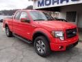 2013 Race Red Ford F150 FX4 SuperCab 4x4  photo #2