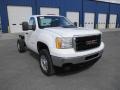 Summit White 2013 GMC Sierra 2500HD Regular Cab Chassis Exterior