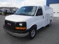 Summit White - Savana Cutaway 3500 Commercial Utility Truck Photo No. 3