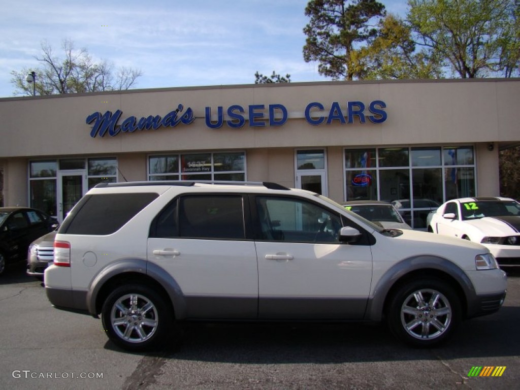 2009 Taurus X SEL - White Sand Tri-Coat Metallic / Camel photo #1