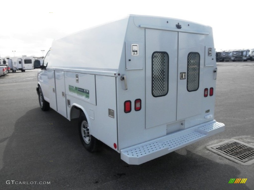 Summit White 2013 GMC Savana Cutaway 3500 Commercial Utility Truck Exterior Photo #78704597