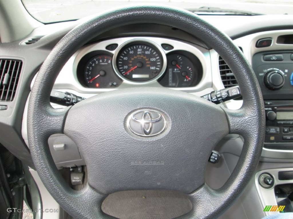 2004 Toyota Highlander V6 Ash Steering Wheel Photo #78705248