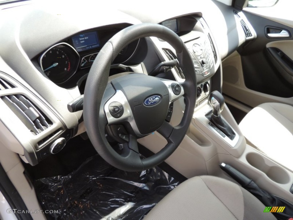 2012 Focus SE SFE Sedan - Ingot Silver Metallic / Stone photo #3