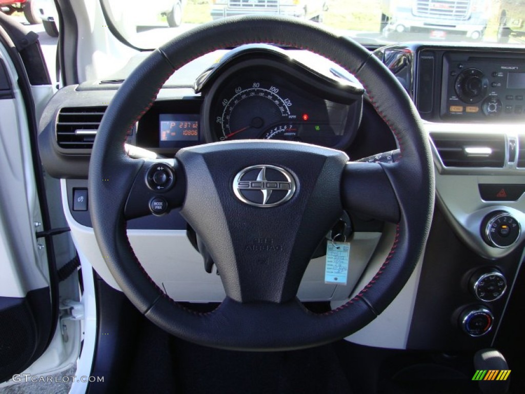 2012 Scion iQ Standard iQ Model Dark Gray Steering Wheel Photo #78706619