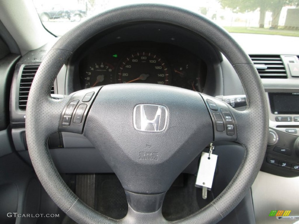 2006 Honda Accord EX Coupe Gray Steering Wheel Photo #78707303