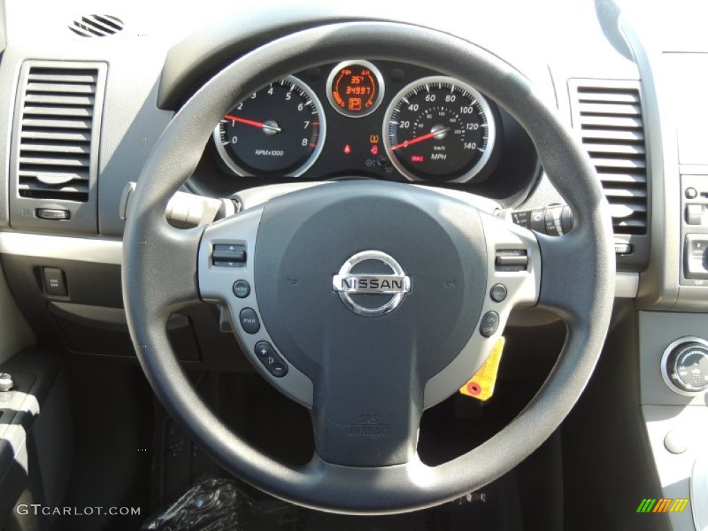 2011 Nissan Sentra 2.0 Beige Steering Wheel Photo #78709967