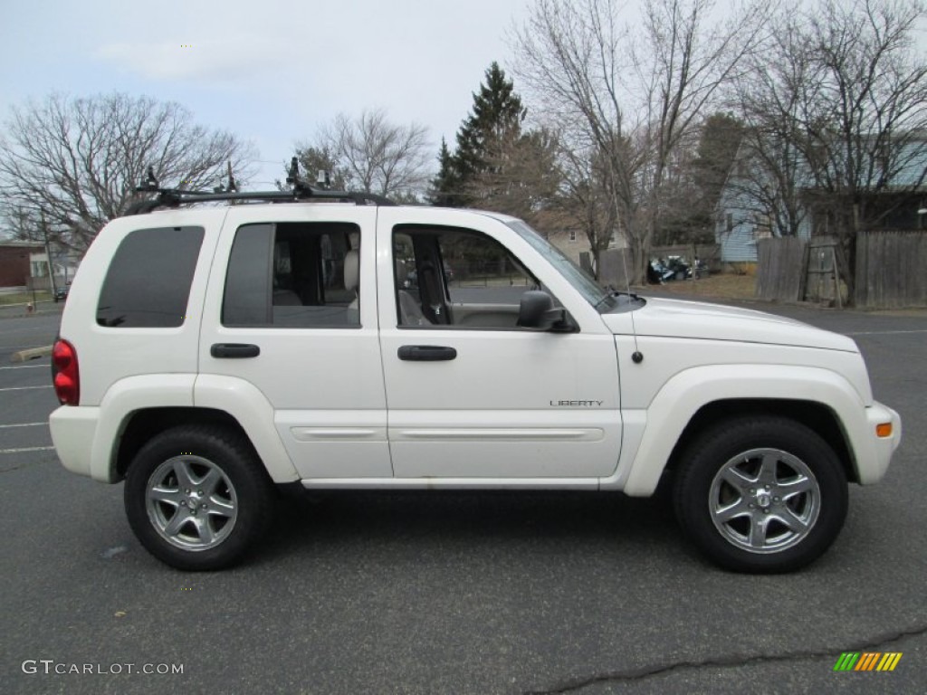 2004 Liberty Limited 4x4 - Stone White / Light Taupe/Dark Slate Gray photo #9