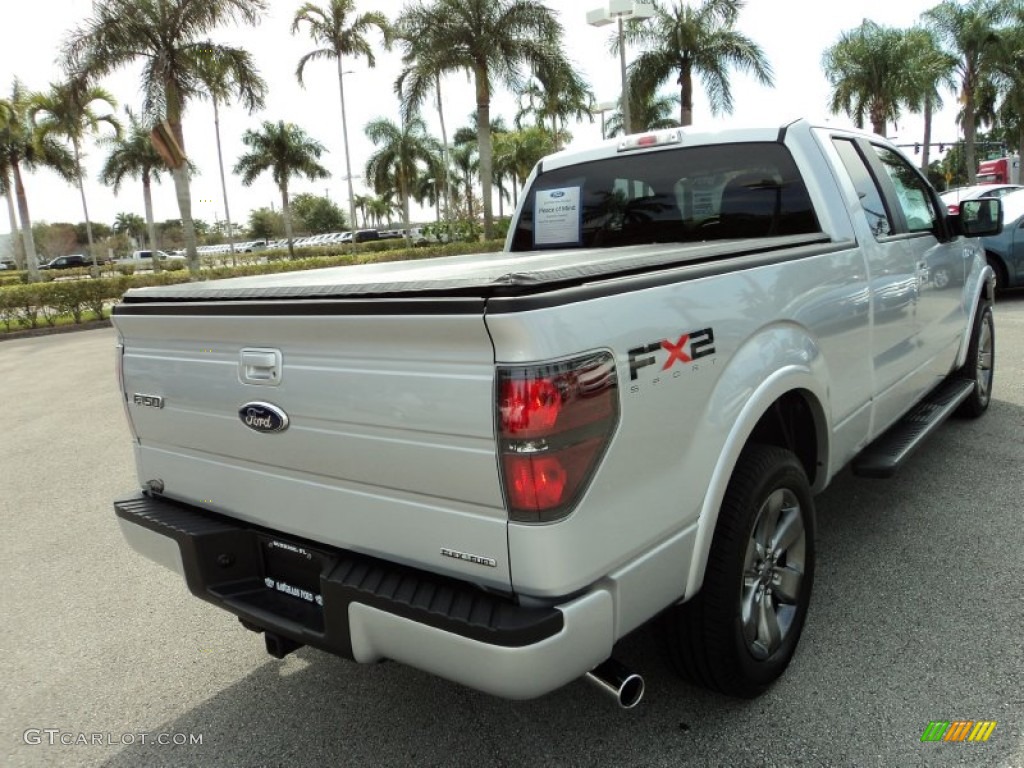 2011 F150 FX2 SuperCab - Ingot Silver Metallic / Black photo #6