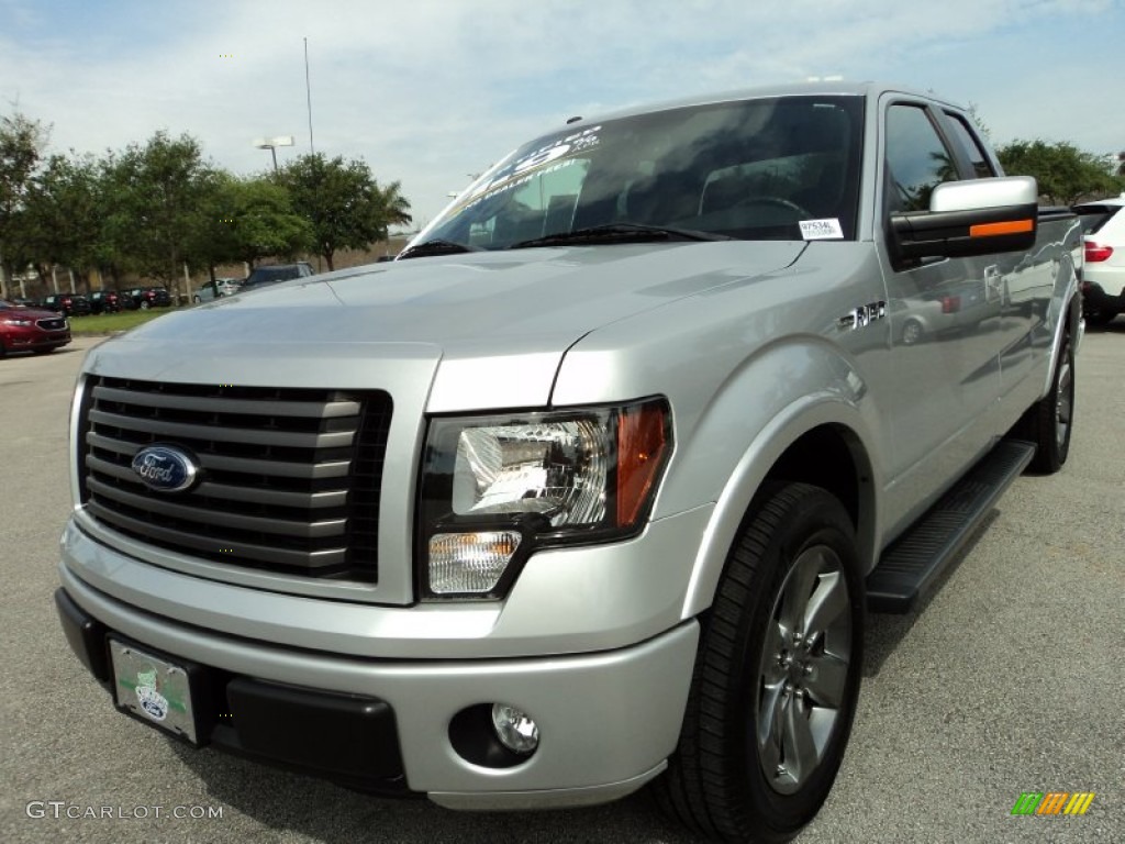 2011 F150 FX2 SuperCab - Ingot Silver Metallic / Black photo #15