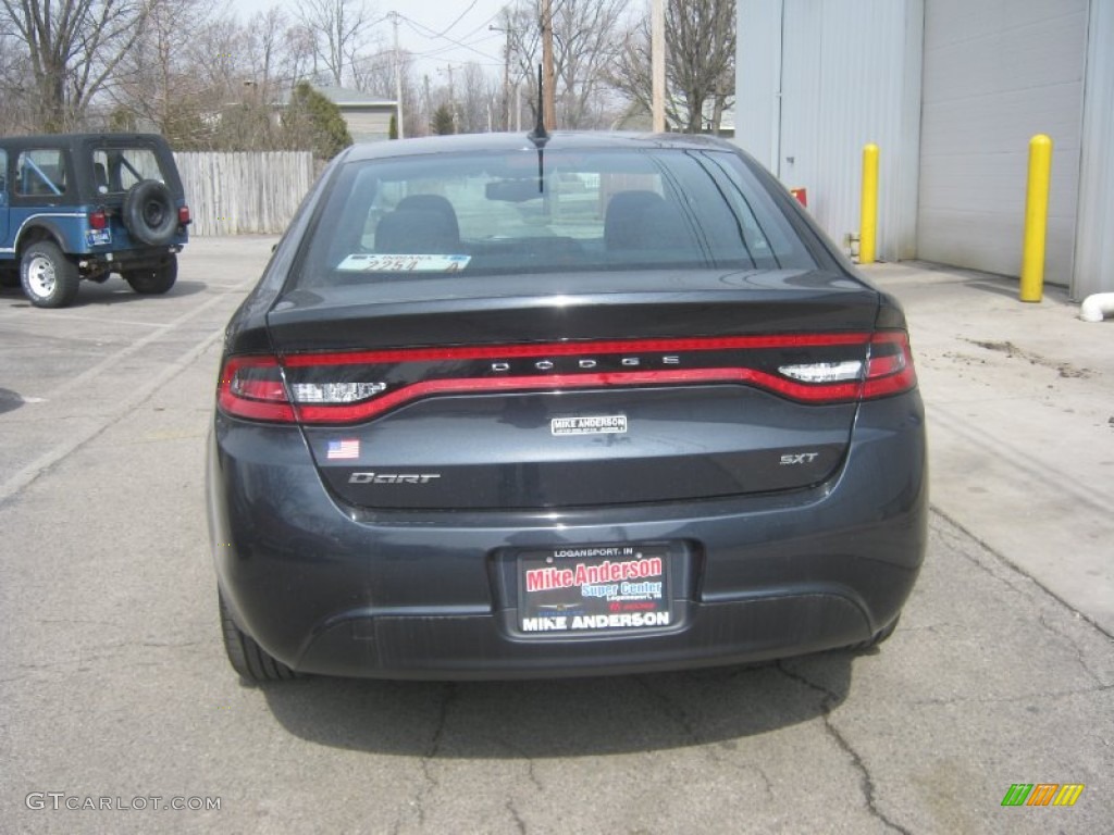 2013 Dart SXT - Maximum Steel Metallic / Black photo #5