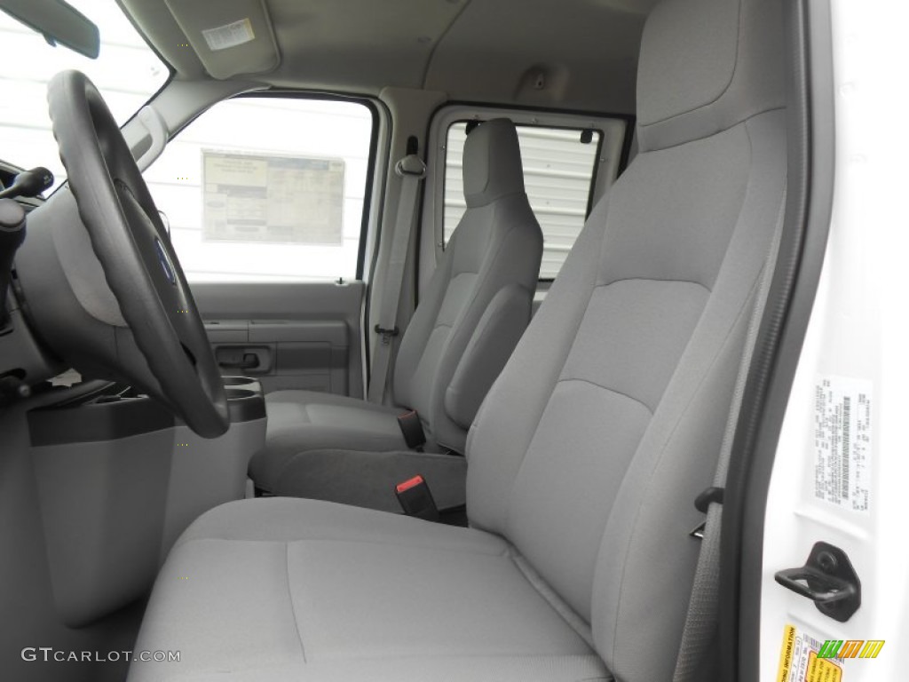 Medium Flint Interior 2013 Ford E Series Van E350 XL Extended Passenger Photo #78712115