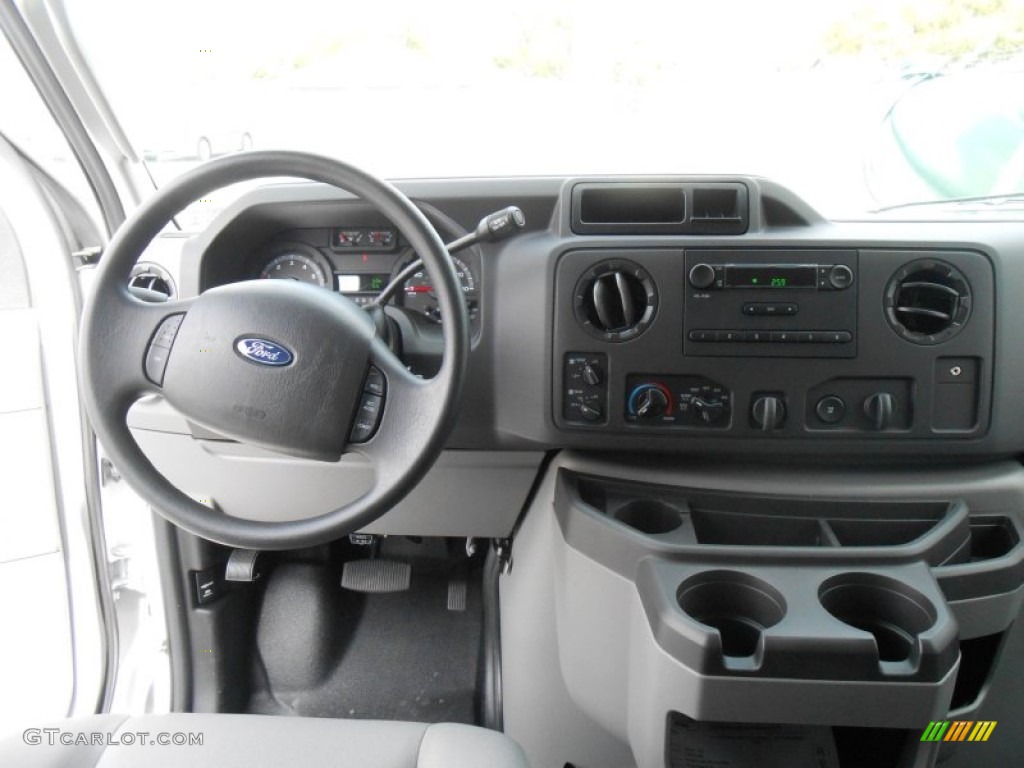2013 Ford E Series Van E350 XL Extended Passenger Medium Flint Dashboard Photo #78712145