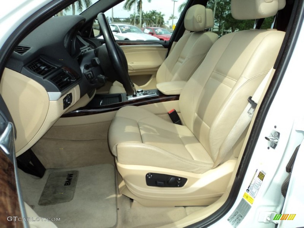 Sand Beige Interior 2008 BMW X5 4.8i Photo #78712595