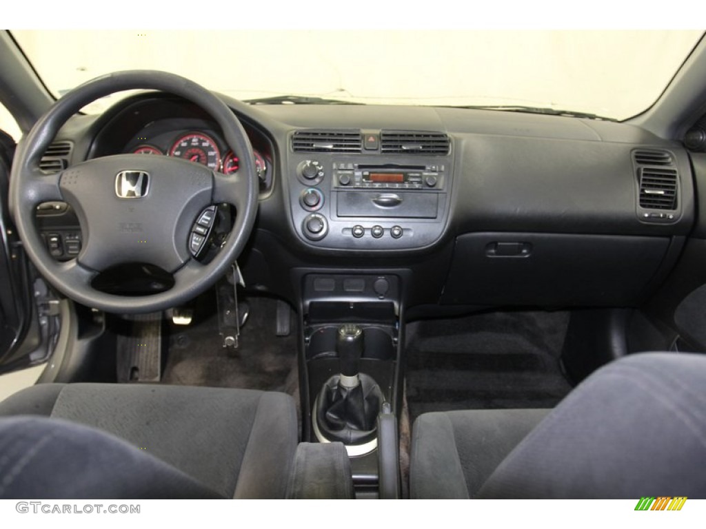 2004 Honda Civic EX Coupe Gray Dashboard Photo #78714434