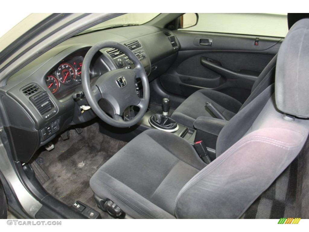 Gray Interior 2004 Honda Civic EX Coupe Photo #78714596