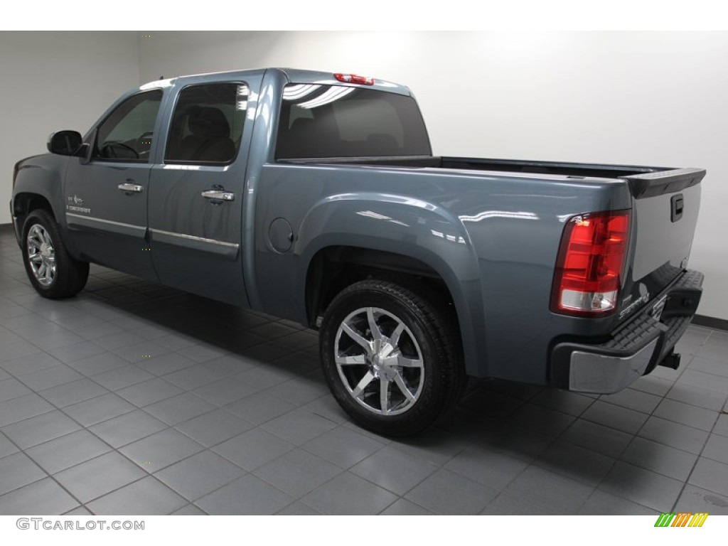 2009 Sierra 1500 SLE Texas Edition Crew Cab - Stealth Gray Metallic / Ebony photo #5