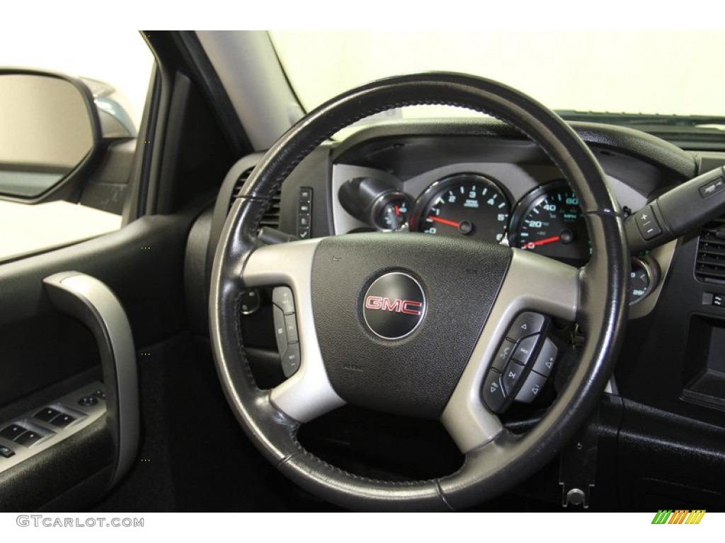 2009 Sierra 1500 SLE Texas Edition Crew Cab - Stealth Gray Metallic / Ebony photo #30