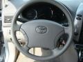 2006 Toyota Sienna Stone Gray Interior Steering Wheel Photo