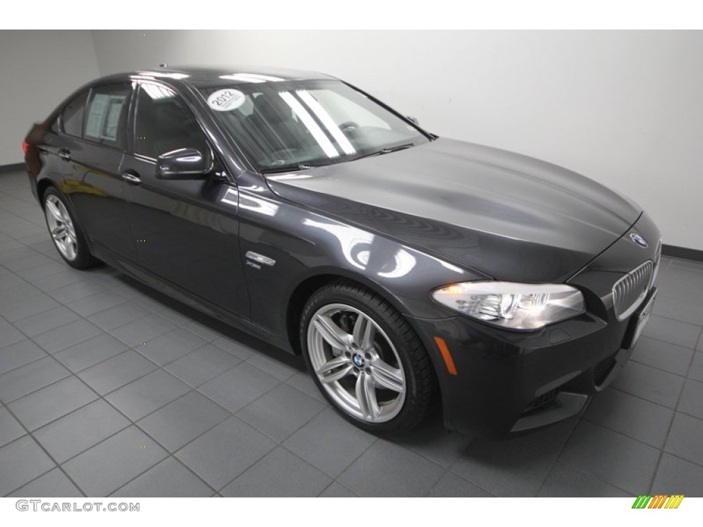 Dark Graphite Metallic II 2012 BMW 5 Series 550i xDrive Sedan Exterior Photo #78716176