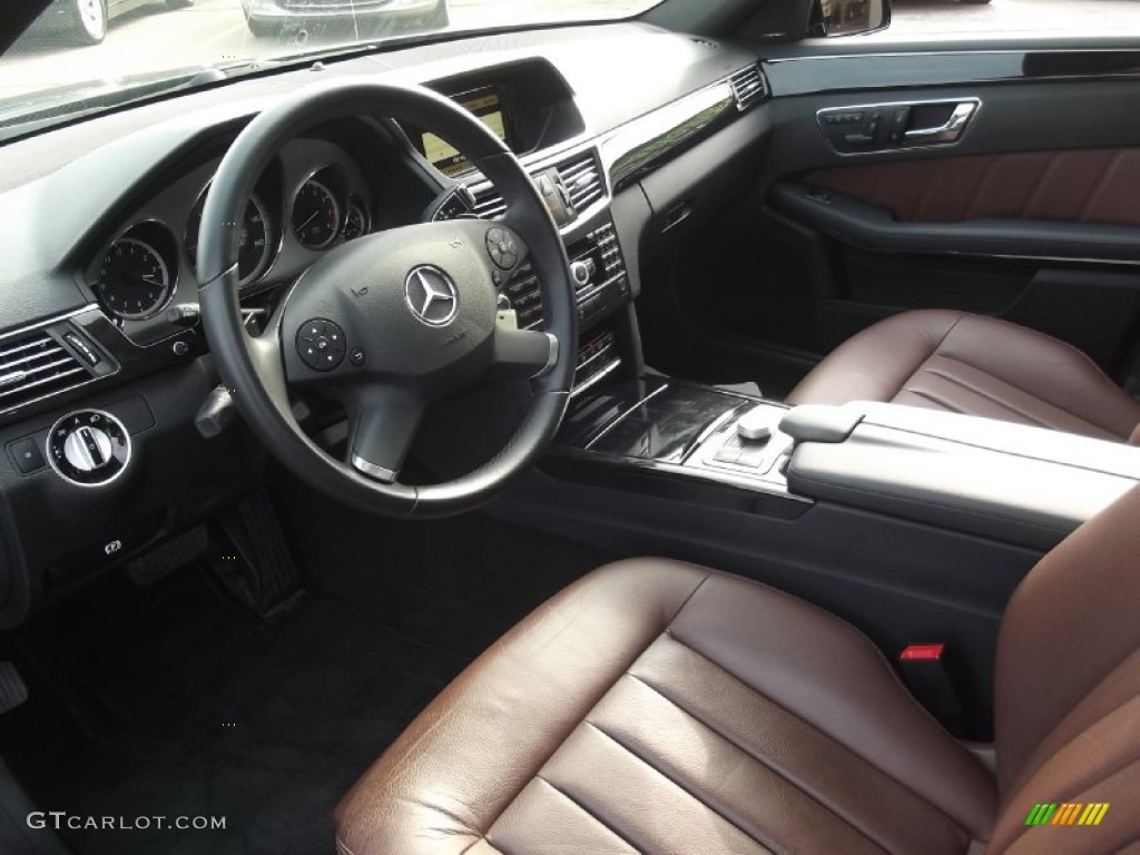 Chestnut Brown Interior 2011 Mercedes-Benz E 350 4Matic Sedan Photo #78716723