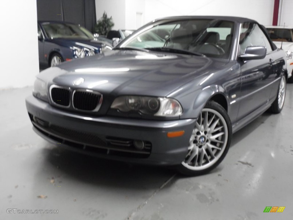 2003 3 Series 330i Convertible - Steel Grey Metallic / Grey photo #1