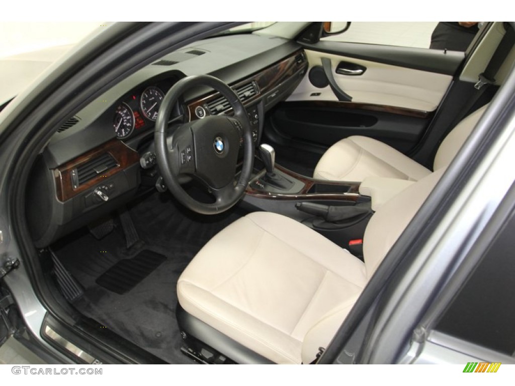 Oyster/Black Dakota Leather Interior 2011 BMW 3 Series 328i Sedan Photo #78717446