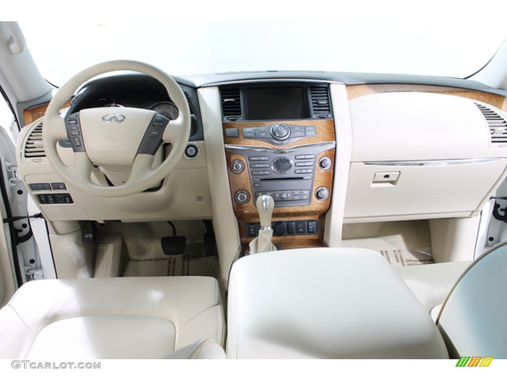 2011 Infiniti QX 56 4WD Wheat Dashboard Photo #78717485